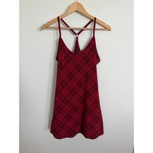Outdoor Voices Women’s Plaid Workout Dress size Small Activewear Tennis pink